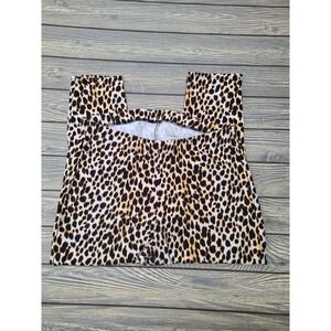 Torrid Womens Leopard Print Cropped Leggings Pants Size 2